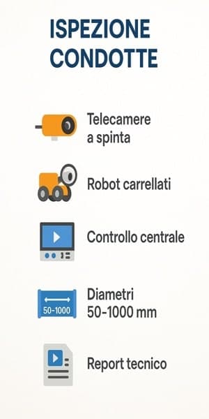 infografica video ispezione tubature
