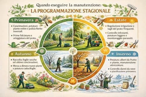 programmazione manutenzione del verde foto