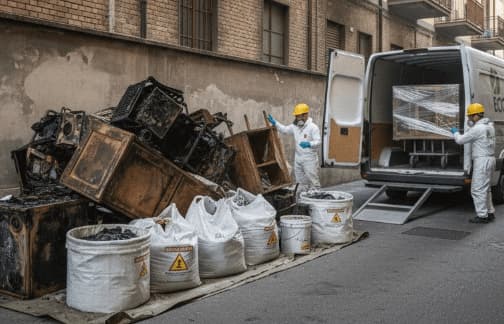 sgombero post incendio