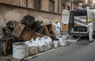 sgombero post incendio